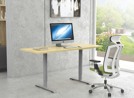 Nogi elektryczne do biurka Spacetronik SPE-221G USB szary