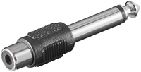Audio-Adapter gn. RCA - Klinke 635mm MONO Goobay