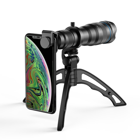 Monokulares Objektiv für Handy 36x Zoom + Stativ - zdjęcie 2
