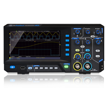 Digitales Oszilloskop 2CH 10MHz 100MS/s PeakTech 1401 - zdjęcie 2