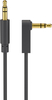 Kabel audio Jack 3,5mm AUX wtyk-wtyk Goobay kątowy 1m