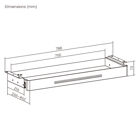 Szuflada biurkowa USB XL Spacetronik SPB172 Czarna Outlet A+ - zdjęcie 2
