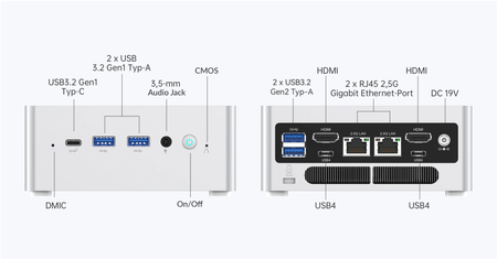 Minisforum PC i7-13700H 16GB DDR5 SSD 512GB - Mini komputer NPB7