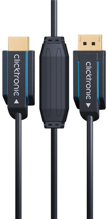 CLICKTRONIC Kabel DisplayPort DP - HDMI 10m