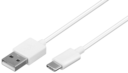 USB-C - Apple Lightning Stecker Goobay Weiß 1m Kabel - zdjęcie 2