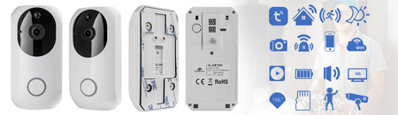 Dzwonek WiFi Spacetronik SL-DB10 bez baterii Outlet A+