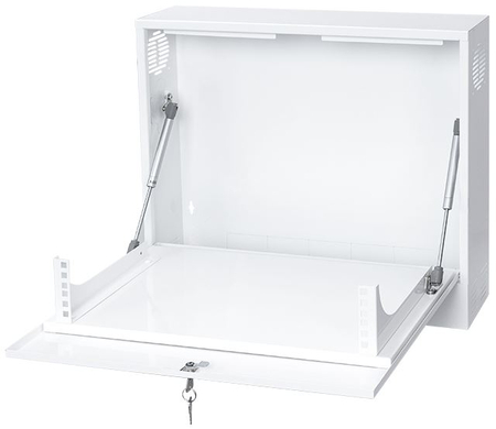 Obudowa RACK 19'' 2U 350 x 130mm BIAŁA pionowa