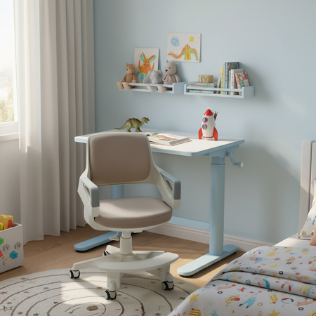 Fotel obrotowy dziecięcy Spacetronik XD SPC-XD09C Szare - zdjęcie 2