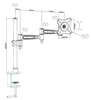Goobay BASIC FLEX 13"-32" Monitorhalterung bis zu 15kg