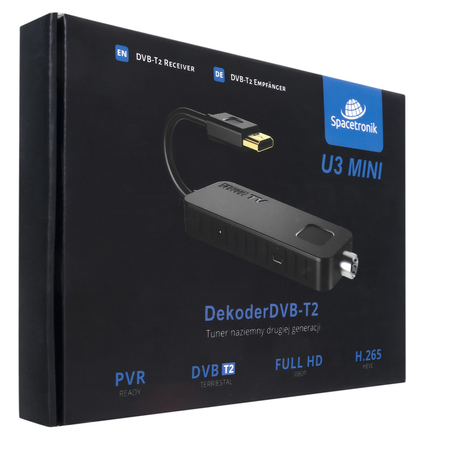 Dekoder DVB-T2 mały H.265 U3 Mini Telewizja Naziemna