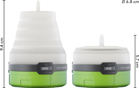 Lampa latarka kempingowa namiotowa wisząca LED RGB Goobay 90lm 3xAAA