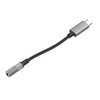 Adapter USB-C auf Klinke 3,5mm mit DAC grau