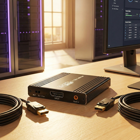 Rozgałęźnik DisplayPort 1x2 4K Spacetronik