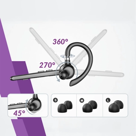 Zestaw słuchawkowy bluetooth OUTLET z mikrofonem Spacetronik SP-HA01