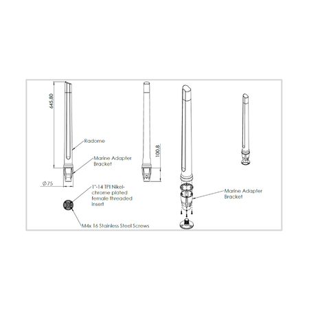 Schiffsantennensatz 002 OMNI-902 + PUCK12