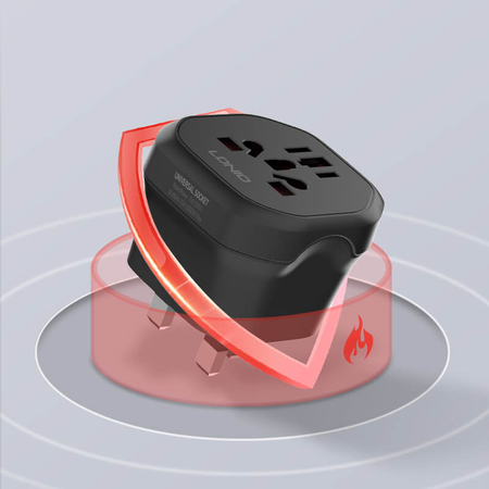 Universal-Reiseadapter 2500W UK EU US LDNIO