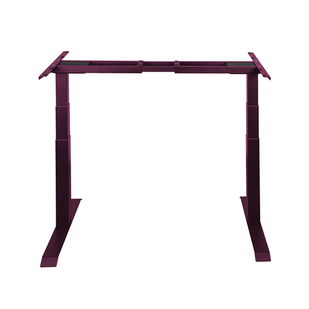 Biurko regulowane Vegard elektryczne dwusilnikowe MDF fioletowo-złote