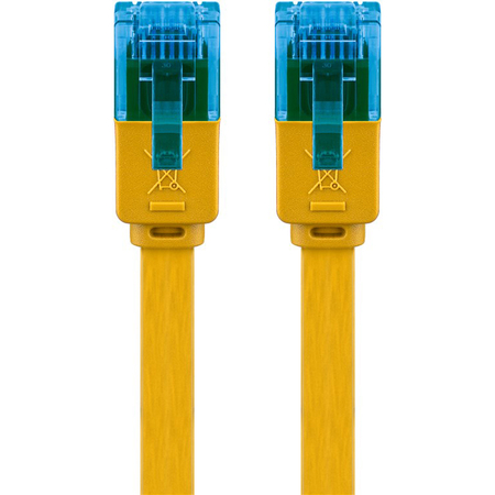 LAN Patchcord CAT 6A UTP FLAT gelb 0.5m