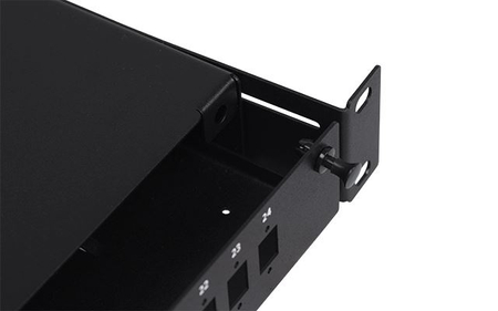 Przełącznica światłowodowa 19" 1U 12xSC Duplex Czarna stała
