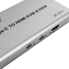 Adapter USB-C do HDMI KVM 100W 4K 60Hz Spacetronik SPU-M17