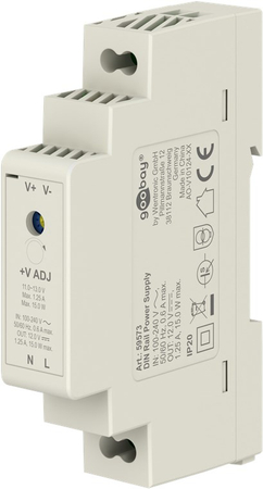 Zasilacz na szynę DIN Goobay 12V 1,25A 15W IP20 transformator 230V na 12V - zdjęcie 2