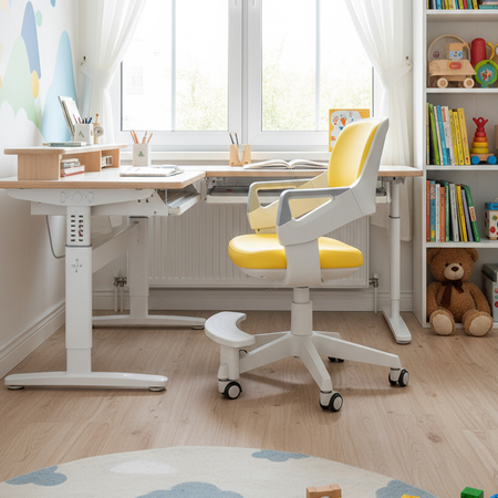 Fotel obrotowy dziecięcy Spacetronik XD SPC-XD09Y Żółte