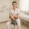 Ergonomiczny hoker regulowany SELLA biały