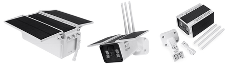 Bezprzewodowa kamera Wifi z panelami słonecznymi solarna Spacetronik Smart Life SL-C51