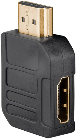 Adapter gniazdo - wtyk HDMI 2.1 8K POZIOMY 90st.