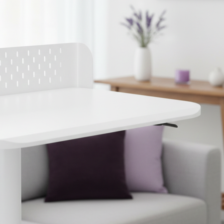 Białe stanowisko robocze regulowane 90x60 SPR BUDDY 23 MWW