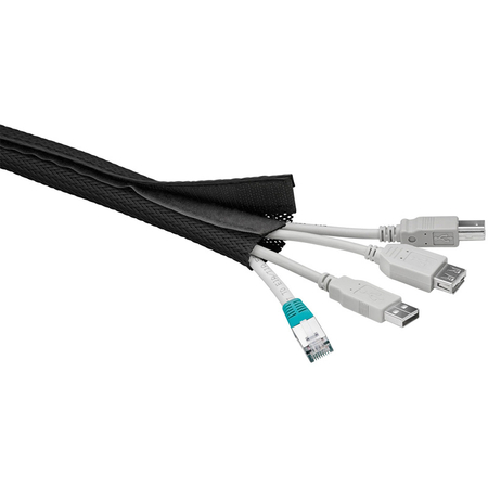 Osłona kabli na rzep WireSleeve Goobay 1,8m czarna