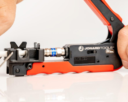 Zaciskarka kompresyjna 360 do długich złączy RG6 i RG11 typu F JONARD CTF-360XLD TOOLS