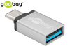 Adapter USB-C - USB 3.0 goobay, srebrny
