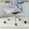 Szary fotel biurowy do ergonomicznego biura - REGULACJA 4D - Spacetronik SPRINGLE 22