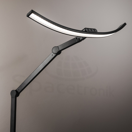 Profesjonalna Lampa Biurkowa LED CRI 95 Bezcieniowa Spacetronik Glow D5 z Regulacją Czarna 24W