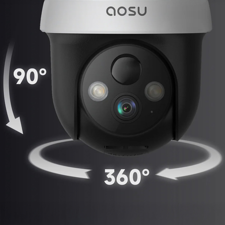 Zestaw 4 kamer solarnych + stacja 32GB Aosu SL-C9C-4H