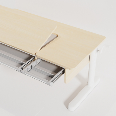 Zestaw dla dziecka: biurko regulowane Spacetronik SPEX106WL + nadstawka SPEX06WL 97 cm