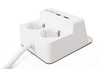 Listwa zasilająca z podstawką 2x 230V i 2x USB 2,5A PeakTech 3125