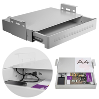 Under-Desk Storage Drawer Shelf USB Standard Black