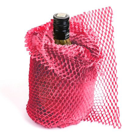 Rosa geschnittenes Honigwabenpapier 30cm 100m