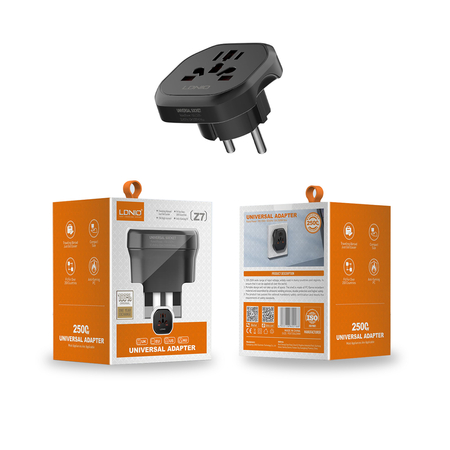 Uniwersalny elektryczny adapter do Polski 2500W UK EU US AU LDNIO Z7