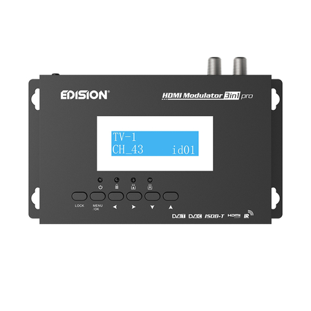 Modulator HDMI EDISION 3in1 pro DVB-T/DVB-C/ISDB-T Full HD z IR - zdjęcie 2