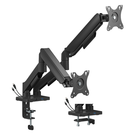 Uchwyt na dwa monitory SPAG122 z portami USB