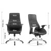 Fotel ergonomiczny biurowy z podłokietnikiem Spacetronik ALMA brąz OUTLET
