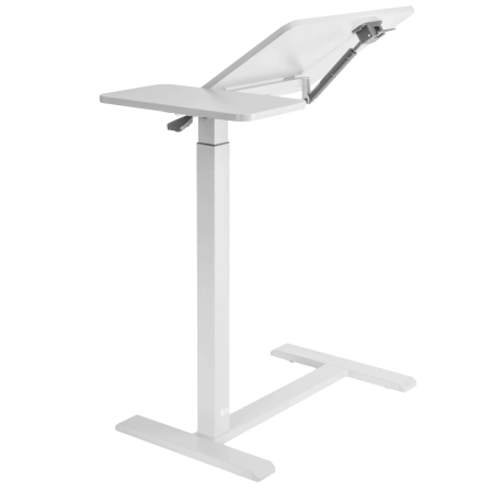 Zestaw wypoczynkowy fotel elektryczny Spacetronik Flax 04M szary + stolik regulowany