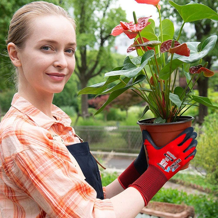 Rękawiczki WG-310R XXL – Podwójna powłoka lateksowa, komfort pracy