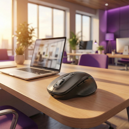 Mysz bezprzewodowa z funkcją AI EZZY02MWB czarna