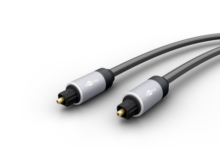 Kabel audio Jack 3,5mm - 2x RCA Goobay Plus oplot tekstylny szaro-czarny 5m