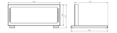 Stojak Rack 19" Spacetronik 3U Czarny