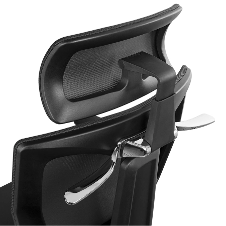 Krzesło biurowe ergonomiczne Spacetronik BARD czarne OUTLET